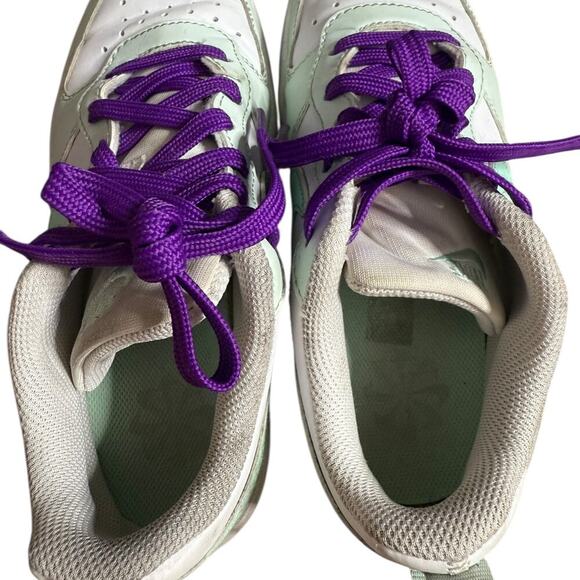 Nike Court Borough Low Recraft Youth Size US 3,5Y White/Mint FZ3539-100 - Picture 9 of 10